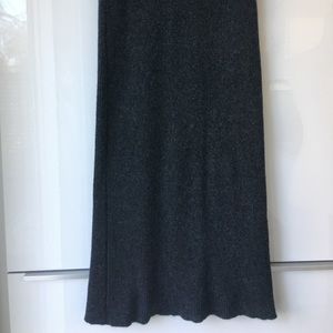 Grey Knit Pencil Skirt